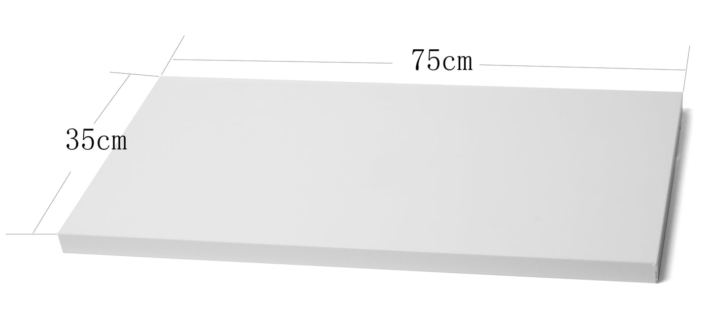 Ausziehtablar -Schublade - RAL 9010 Reinweiß - 75 50 35