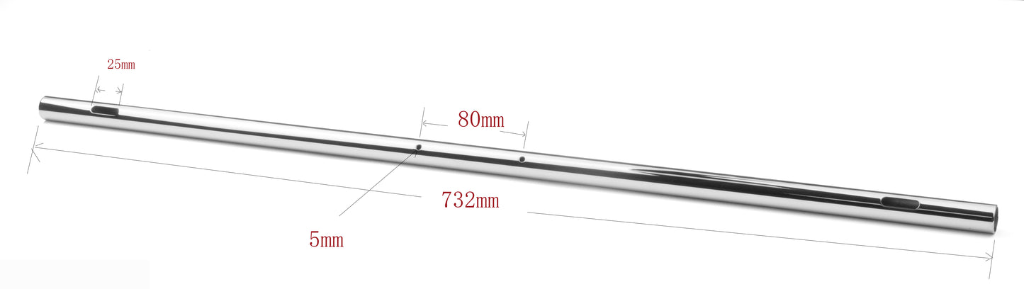 Rohr Schlitz Loch - Tube with slot hole - Tube trou et fente - 750 mm