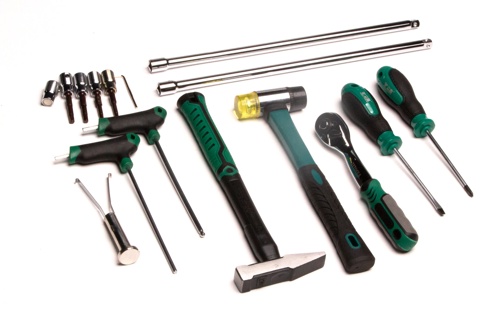 Detail view of magnetic T-wrenches and connector pullers for USM Haller connectors