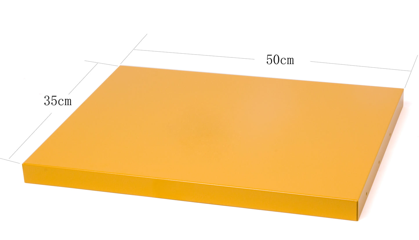 Pull-Out Shelf - Drawer - For USM Haller - RAL 9010 - Golden Yellow - 75 50 35