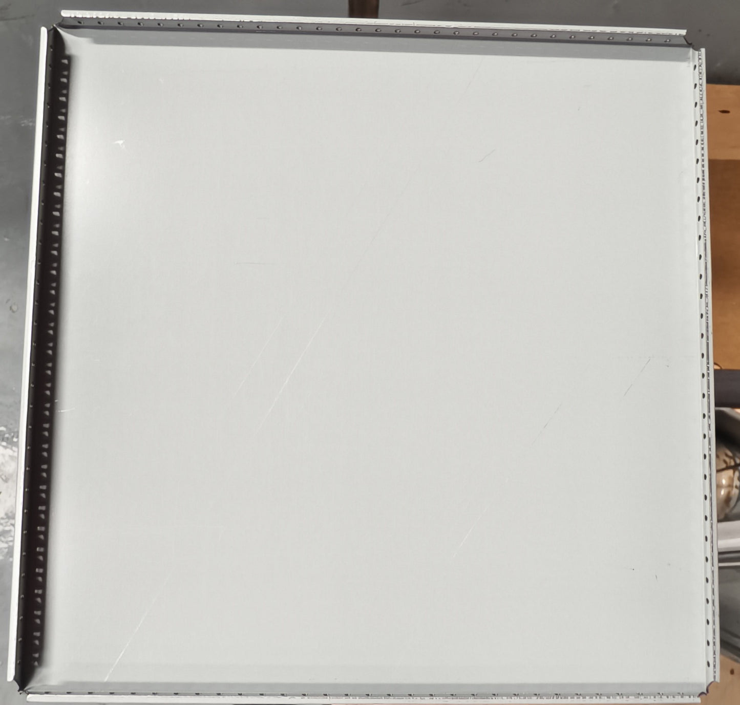 External panel without powder coating / paint