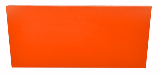 Tablette extérieure - orange pur - RAL 2004 - 75 50 35 cm