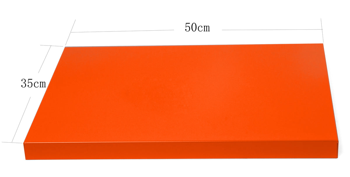 Ripiano estraibile - cassetto - RAL 2004 - arancione puro - 75 50 35
