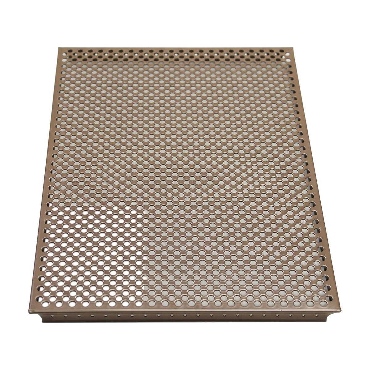 Pannello esterno forato Beige RAL 1019, vista dall’alto